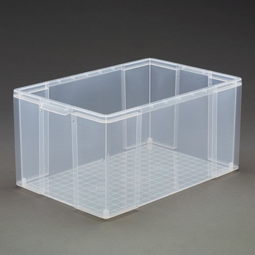 エスコ EA506MH-13BA 430x650x305mm/67L 収納ケース(クリア/フタ無/3個) 1セット （ご注文単位1セット）【直送品】