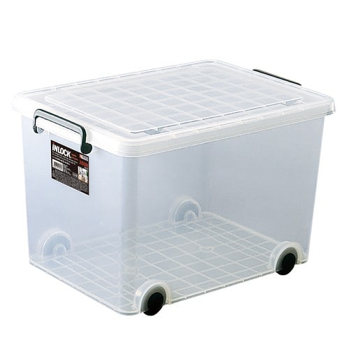 エスコ EA506MB-21BA 390x550x350mm バックル収納ケース(キャスタ-付/7個) 1セット （ご注文単位1セット）【直送品】