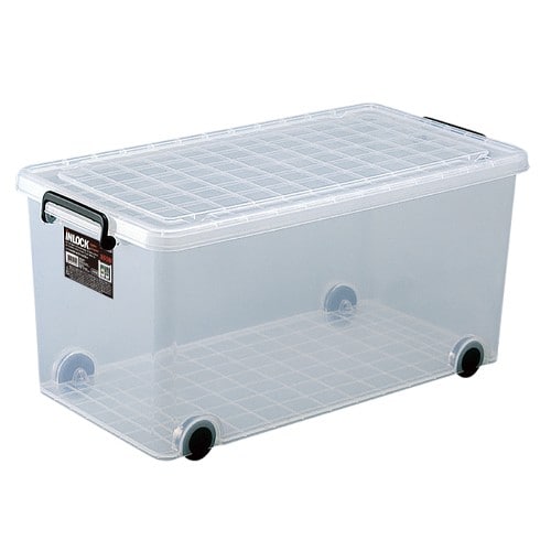 エスコ EA506MB-22 390x740x350mm バックル収納ケース(キャスタ-付) 1個 （ご注文単位1個）【直送品】