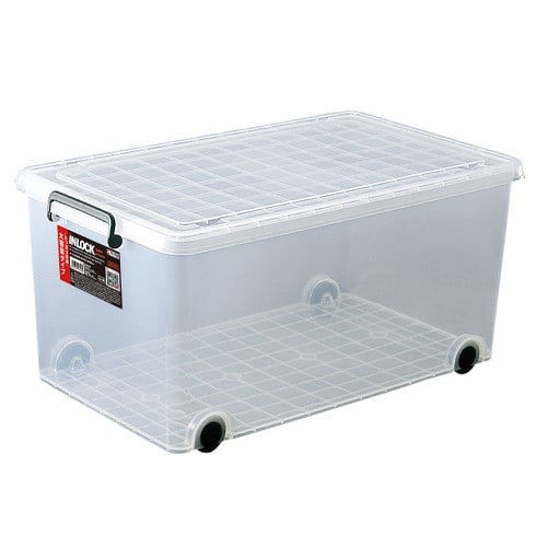 エスコ EA506MB-23 440x740x350mm バックル収納ケース(キャスタ-付) 1個 （ご注文単位1個）【直送品】