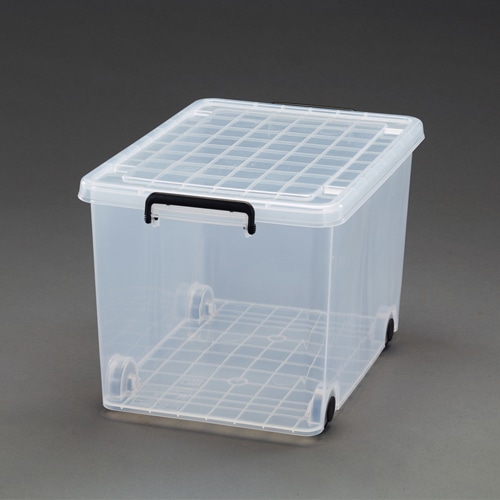 エスコ EA506MB-21 390x550x350mm バックル収納ケース(キャスタ-付) 1個 （ご注文単位1個）【直送品】