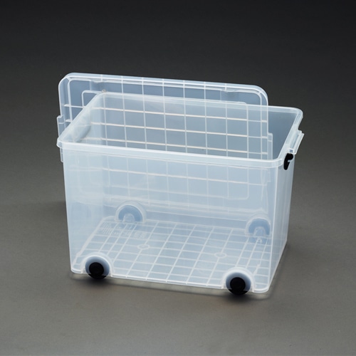 エスコ EA506MB-21 390x550x350mm バックル収納ケース(キャスタ-付) 1個 （ご注文単位1個）【直送品】