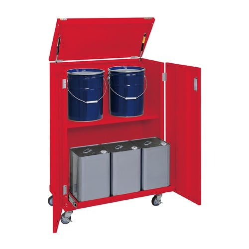 エスコ EA955CS-11 815x415x1155mm オイル缶保管庫(移動式) 1台 （ご注文単位1台）【直送品】