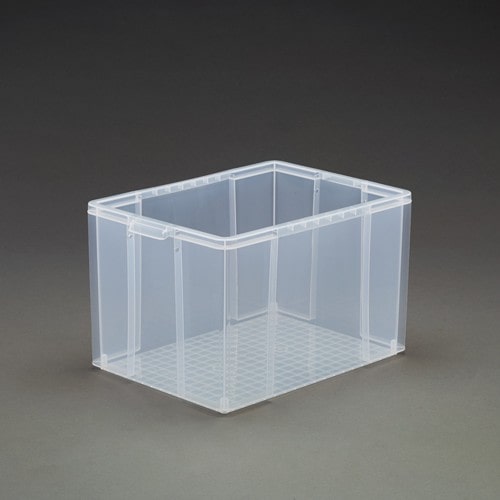 エスコ EA506MH-9BA 380x520x305mm/46L 収納ケース(クリア/フタ無/4個) 1セット （ご注文単位1セット）【直送品】