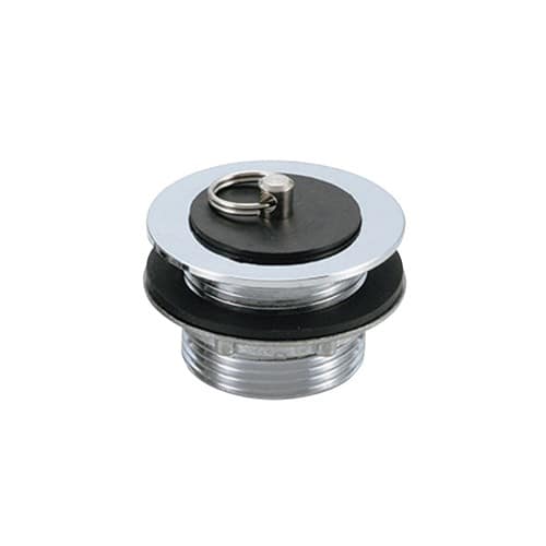 エスコ EA468DC-42 32A/G 1・1/4ゴム栓付き共栓(真鍮・クロームメッキ 1個 （ご注文単位1個）【直送品】