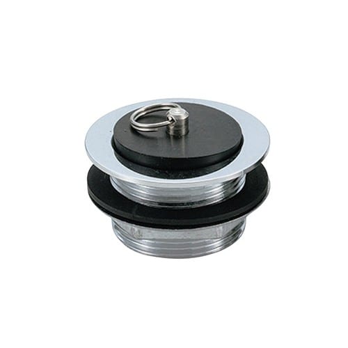 エスコ EA468DC-43 40A/G 1・1/2ゴム栓付き共栓(真鍮・クロームメッキ 1個 （ご注文単位1個）【直送品】