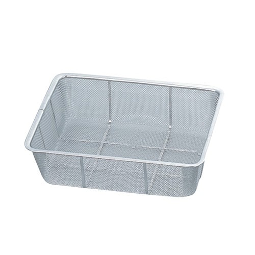 エスコ EA992C-193 295x233x 85mm 深型角ざる(ステンレス製) 1個 （ご注文単位1個）【直送品】