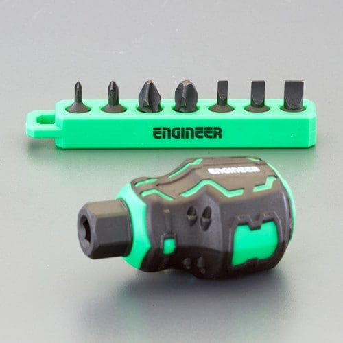 エスコ EA564E-11 [+ -] ドライバーセット(差替式/スタビー) 1セット （ご注文単位1セット）【直送品】