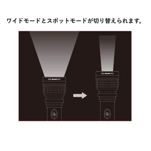 エスコ EA758RY-32 [単3x2本] フラッシュライト/LED 1個 （ご注文単位1個）【直送品】