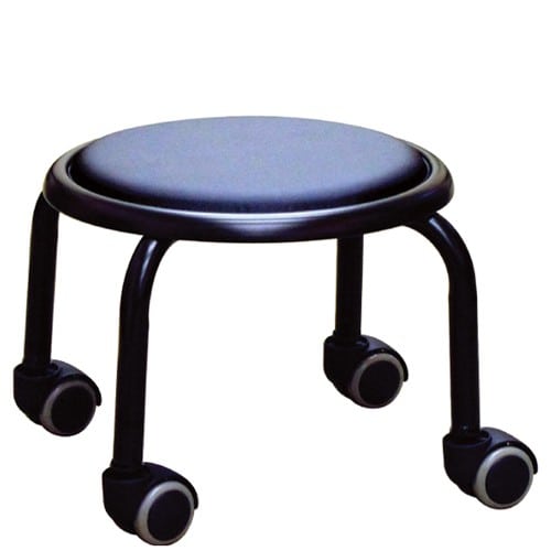 エスコ EA986EC-141A φ320x255mm ワークチェアー(ブラック/ブラック) 1台 （ご注文単位1台）【直送品】