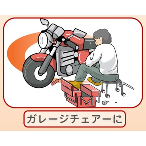 エスコ EA986EC-141A φ320x255mm ワークチェアー(ブラック/ブラック) 1台 （ご注文単位1台）【直送品】