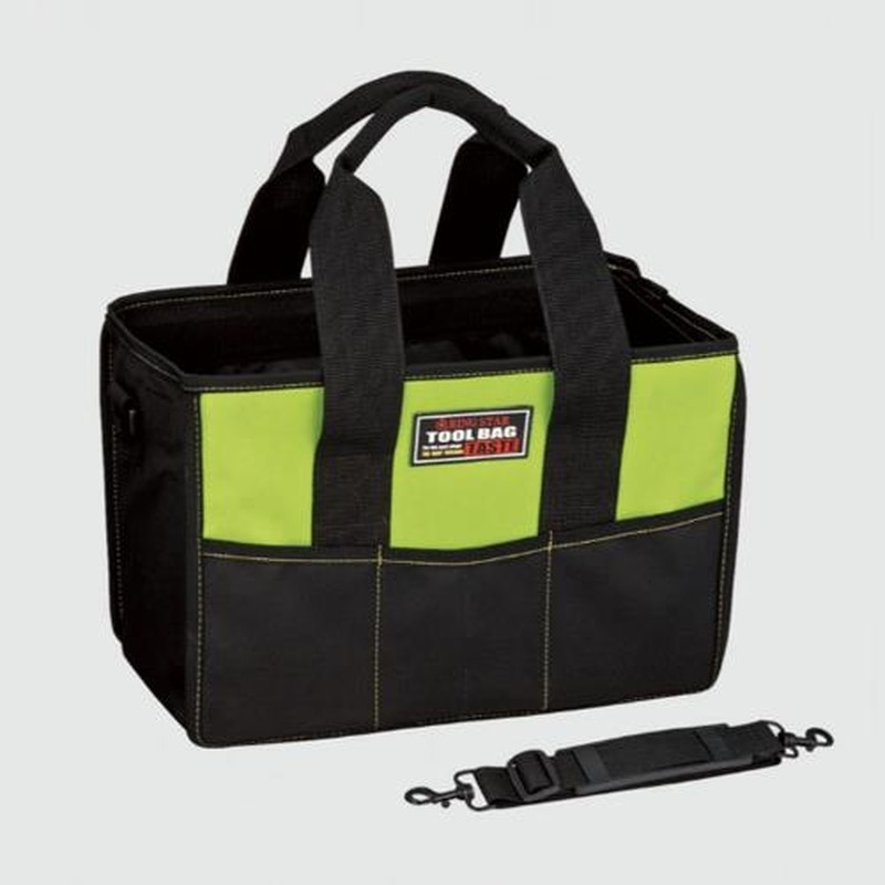 エスコ EA925CH-16 350x200x240mm角型オープンバッグ(グリーン) 1個(ご注文単位1個)【直送品】