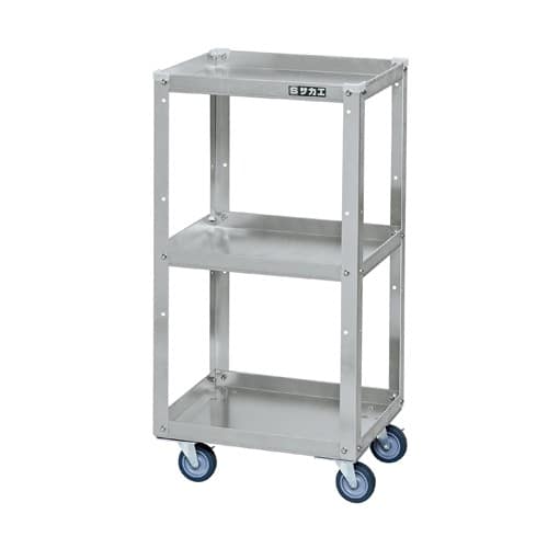 エスコ EA956SA-35 400x330x800mm アルミ製ツールワゴン(導電ゴム車) 1台 （ご注文単位1台）【直送品】