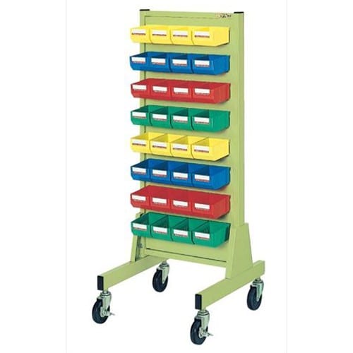 エスコ EA957AF-1 510x560x1300mm パーツトレーラック(片面/32個) 1台 （ご注文単位1台）【直送品】