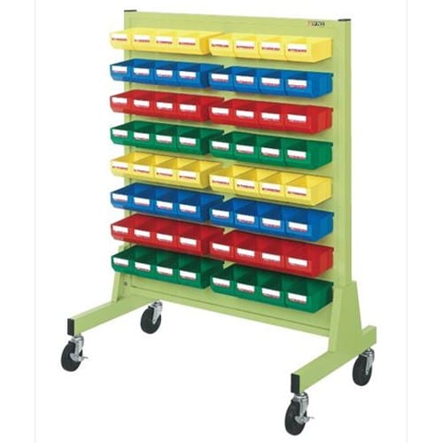 エスコ EA957AF-3 960x560x1300mm パーツトレーラック(片面/64個) 1台 （ご注文単位1台）【直送品】