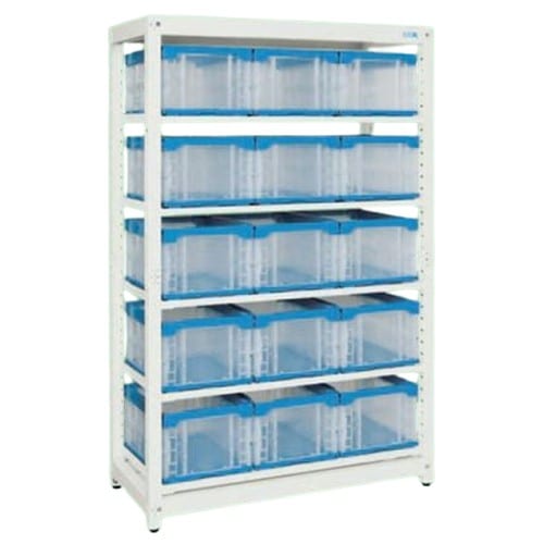 エスコ EA976FD-2 1250x570x1950mm コンテナラック(40L) 1台 （ご注文単位1台）【直送品】