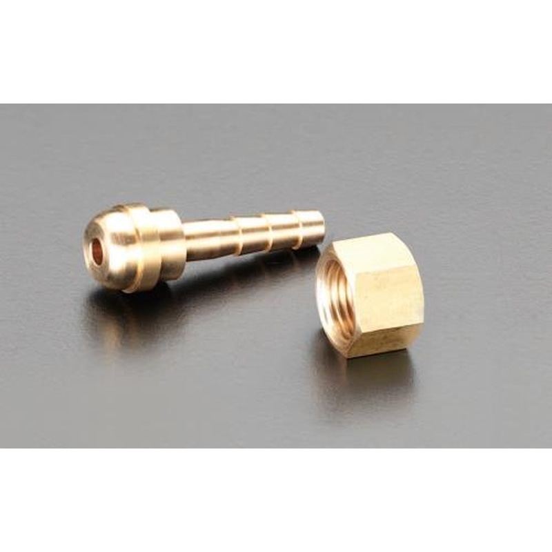 エスコ EA300-108 8mm溶接ホース用ステム(右ねじ) 1個（ご注文単位1個）【直送品】