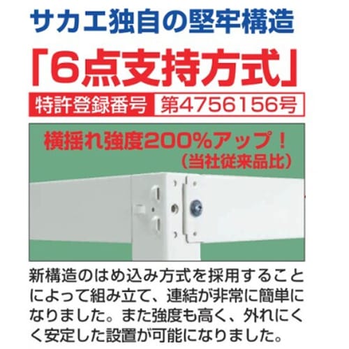 エスコ EA976FD-5 1250x570x1950mm コンテナプルラック(40L) 1台 (ご注文単位1台)【直送品】