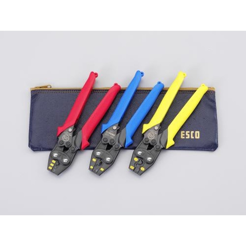 エスコ EA538J-1 圧着ペンチセット 1個（ご注文単位1個）【直送品】