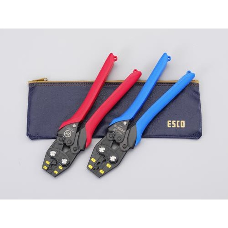 エスコ EA538J-2 圧着ペンチセット 1個（ご注文単位1個）【直送品】