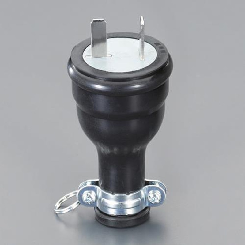 エスコ EA940BR-11 AC250V/20A防水型プラグ(2P) 1個(ご注文単位1個)【直送品】