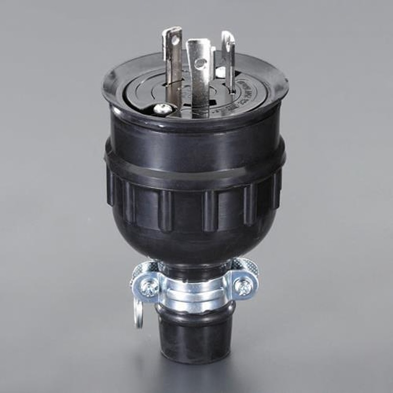 エスコ EA940BM-11 AC250V/30A防水型引掛プラグ(接地2P) 1個(ご注文単位1個)【直送品】