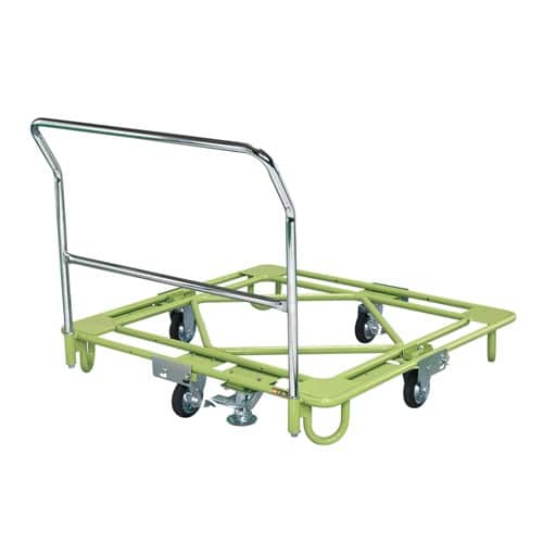 エスコ EA520BS-105 1100パレット用/450kg 回転台車(フロアブレーキ) 1台 （ご注文単位1台）【直送品】