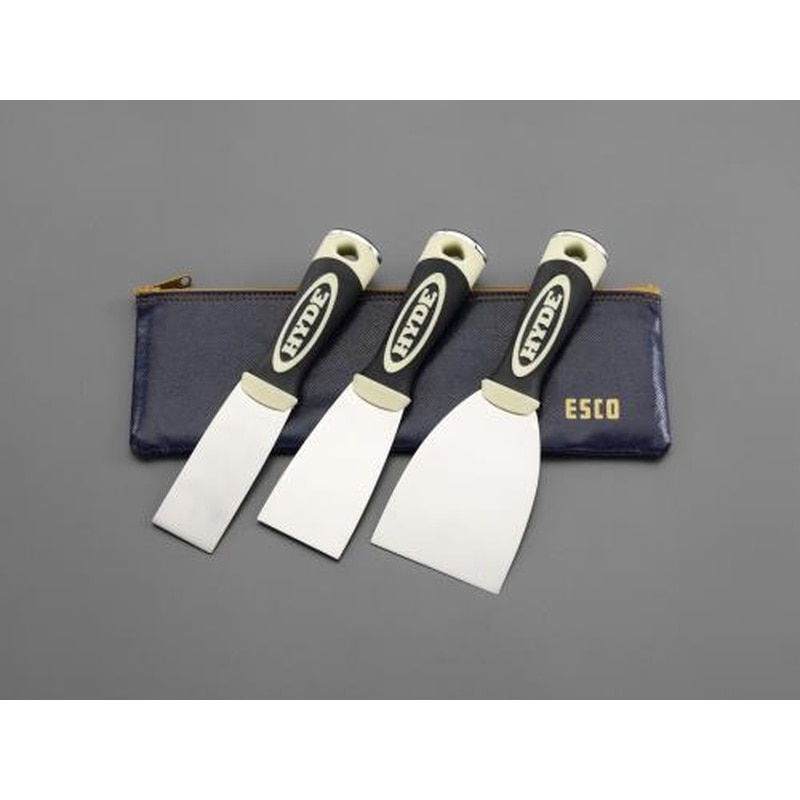 エスコ EA579BD-1 3本組ジョイントナイフセット(軟) 1個(ご注文単位1個)【直送品】