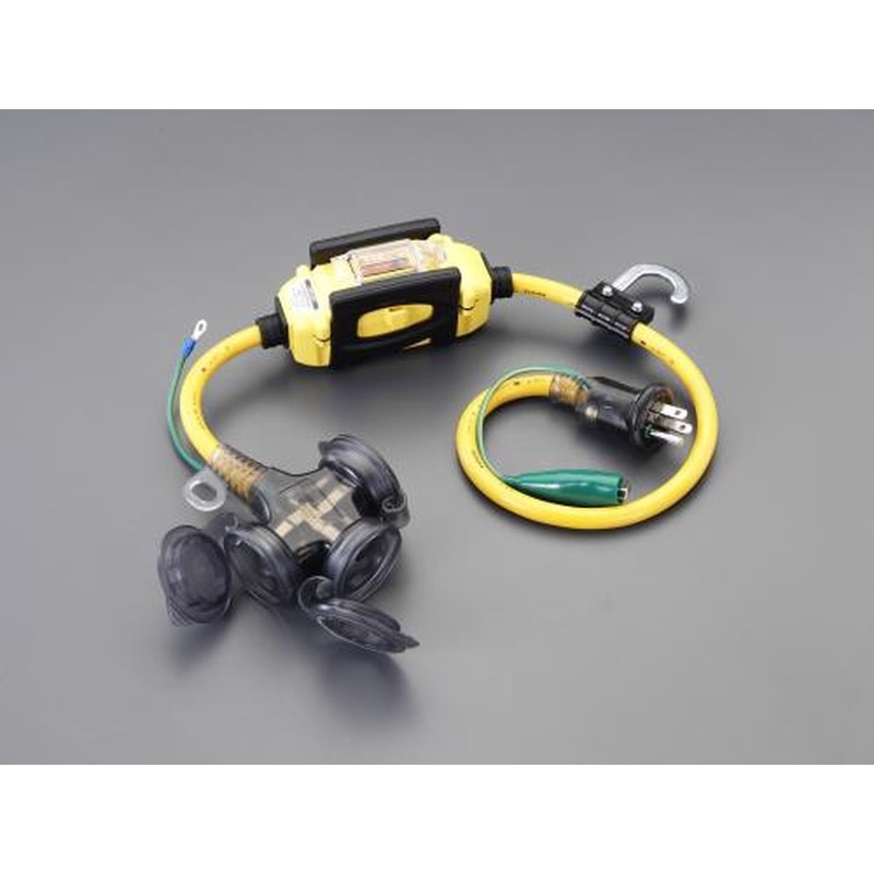 エスコ EA940MH-21 15Ax0.7m漏電遮断器付延長コード 1個（ご注文単位1個）【直送品】