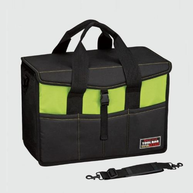 エスコ EA925CH-21 415x205x280mmツールバッグ(グリーン) 1個(ご注文単位1個)【直送品】