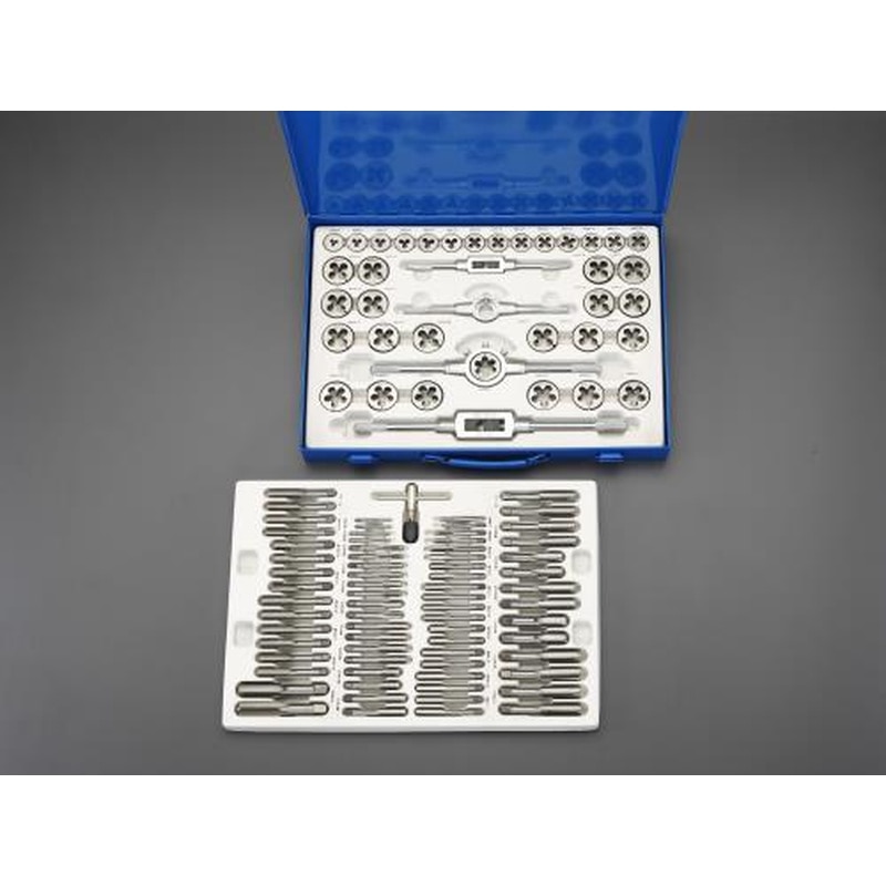 エスコ EA829VX-3 M2-M18タップダイスセット(並目/細目) 1個(ご注文単位1個)【直送品】