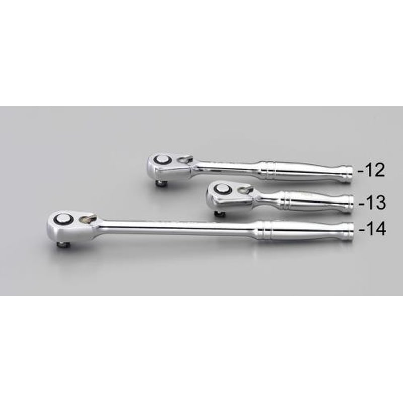 エスコ EA617CK-12 1/4”DR/126mmラチェットハンドル(ロッキング) 1個(ご注文単位1個)【直送品】
