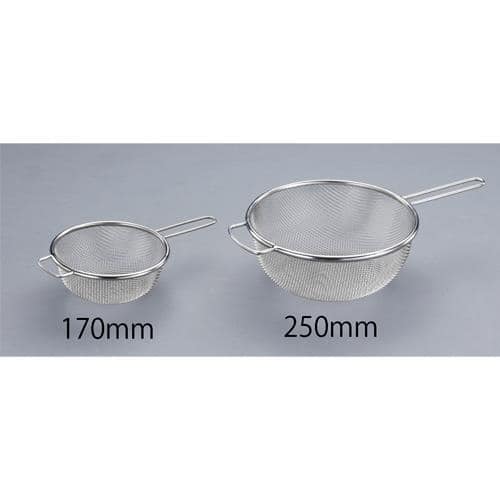 エスコ EA992CK-15A φ250/0.19mm/40メッシュ ろ過網(柄付・ステンレス製) 1個 （ご注文単位1個）【直送品】