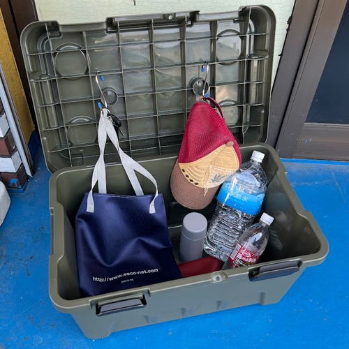 エスコ EA506NA-13 600x379x333mm/45.0L 収納ボックス(OD/6個) 1個 （ご注文単位1個）【直送品】