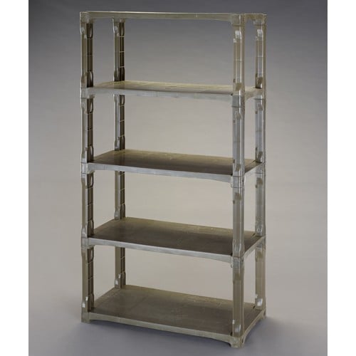 エスコ EA976AL-65 900x450x1800mm/5段 ラック棚(OD/超強化PP製) 1組 （ご注文単位1組）【直送品】