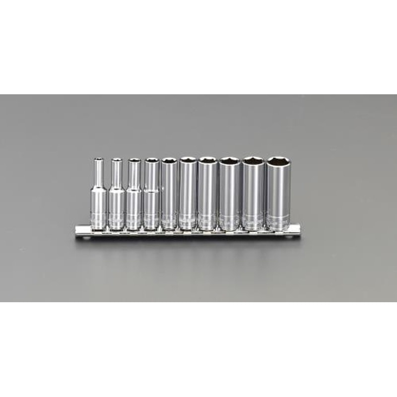 >エスコ EA617CN 1/4”DRディープソケットセット 1個（ご注文単位1個）【直送品】