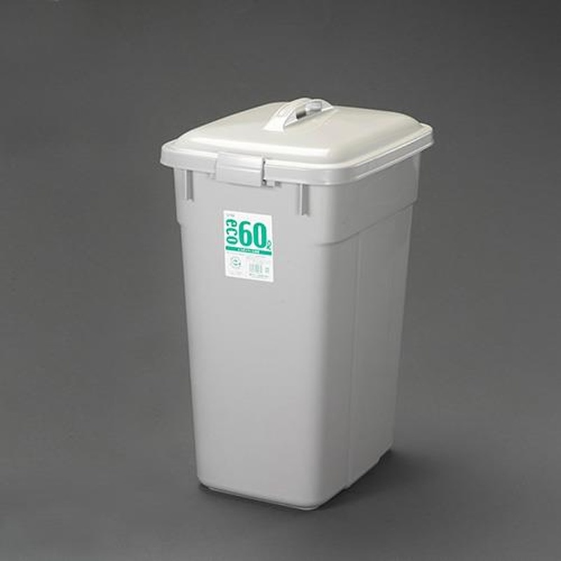 エスコ EA995CA-124 90Lダストボックス(蓋付) 1個（ご注文単位1個）【直送品】