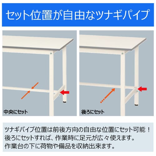 エスコ EA956TD-123 1500x450x685-985mm ワークテーブル(キャスター付) 1台 (ご注文単位1台)【直送品】