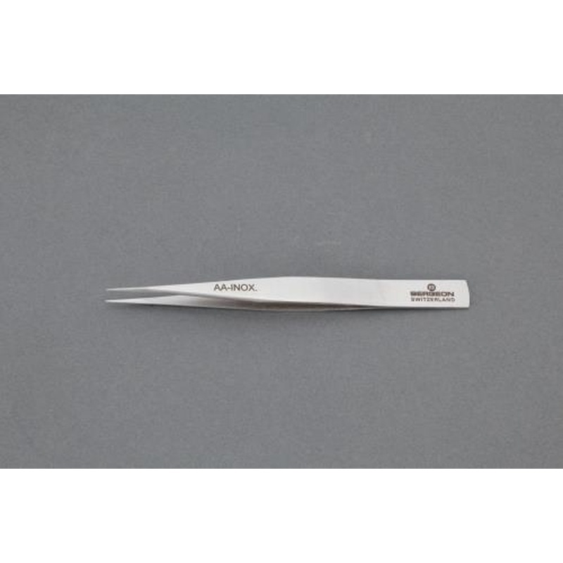 エスコ EA595BA-11 120mm精密ピンセット(ステンレス製) 1個（ご注文単位1個）【直送品】