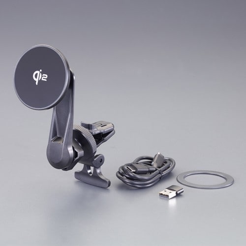 エスコ EA764A-139 スマホ用マグネットホルダー(ワイヤレス充電Qi2対応) 1個 （ご注文単位1個）【直送品】