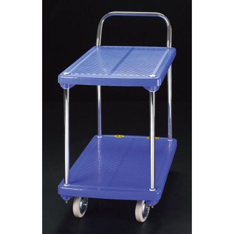 エスコ EA520BE-6 810x500mm/200kg運搬車(二段式/ブレーキ付) 1個（ご注文単位1個）【直送品】