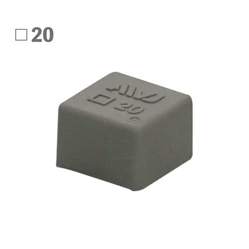 エスコ EA983FN-181 20x20x15mm 角型保護キャップ(EL/グレー/2個) 1束 （ご注文単位1束）【直送品】