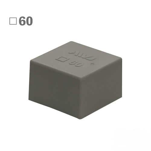 エスコ EA983FN-185 60x60x40mm 角型保護キャップ(EL/グレー/2個) 1束 （ご注文単位1束）【直送品】