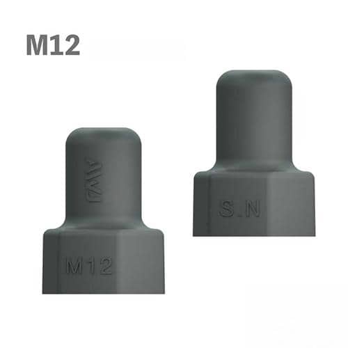 エスコ EA983FM-812 M12 シンングルナット用保護キャップ(エラストマー/グレー/2個 1袋 （ご注文単位1袋）【直送品】