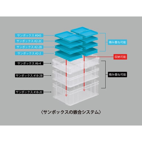 エスコ EA506AF-334 300x210x42mm/2.0L プラスチックバット(透明) 1個 (ご注文単位1個)【直送品】