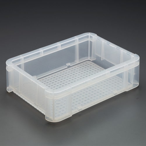 エスコ EA506AF-335 350x255x100mm/6.4L コンテナ(透明) 1個 （ご注文単位1個）【直送品】