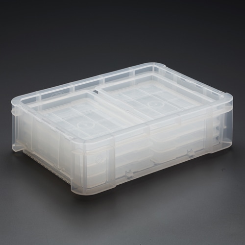 エスコ EA506AF-335 350x255x100mm/6.4L コンテナ(透明) 1個 （ご注文単位1個）【直送品】