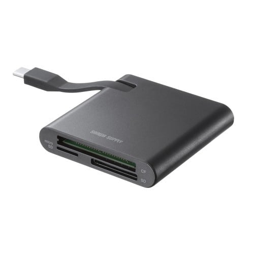 エスコ EA764A-197 USB3.2 カードリーダー(UHS-Ⅱ対応/Type C) 1個 （ご注文単位1個）【直送品】