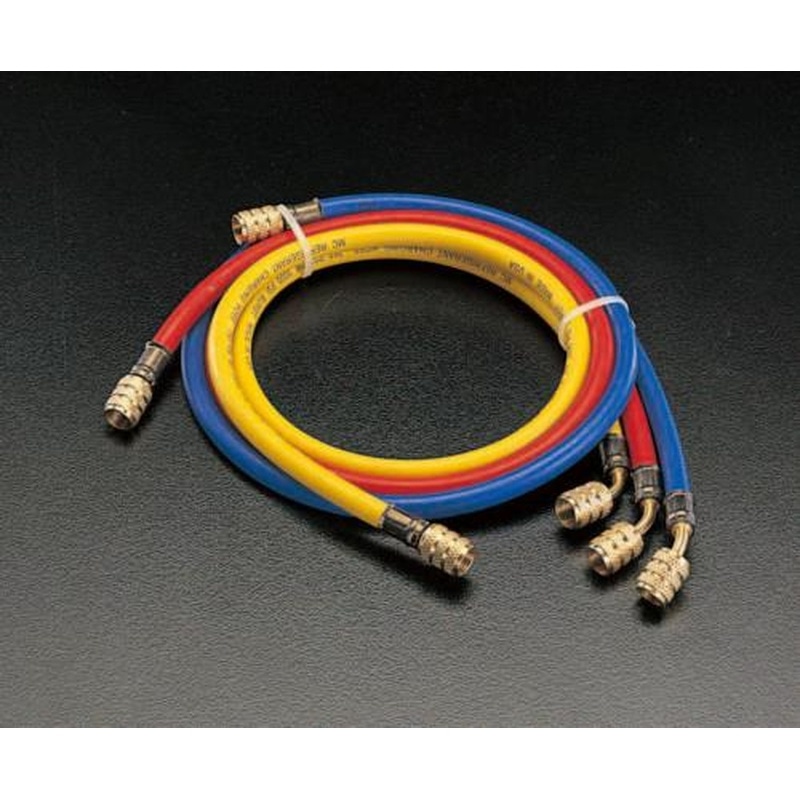 エスコ EA104LM 100cm/R404A・R407Cチャージングホースセット 1個(ご注文単位1個)【直送品】