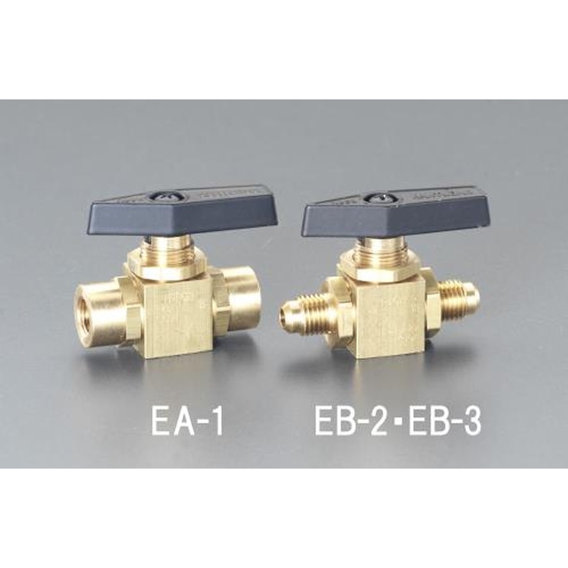 エスコ EA496EA-1 NPT1/8”xNPT1/8”パネルマウントボールバルブ 1個（ご注文単位1個）【直送品】